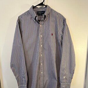 Men's Ralph Lauren Polo Casual Button Down Shirt, Size L custom fit
